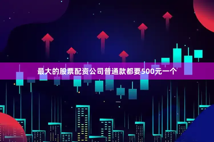 最大的股票配资公司普通款都要500元一个