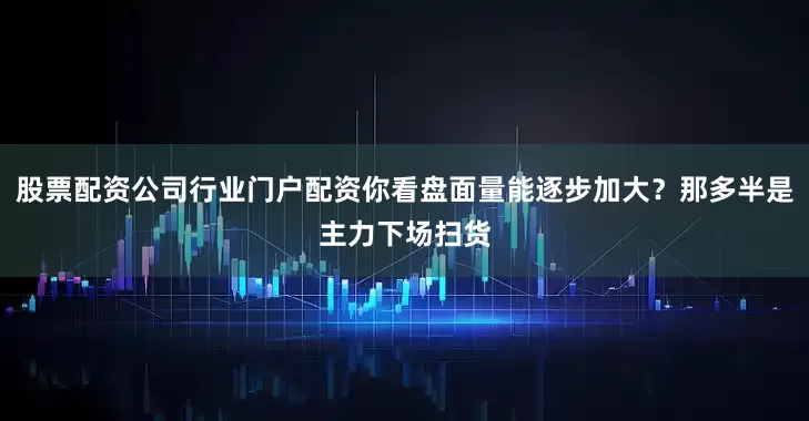 股票配资公司行业门户配资你看盘面量能逐步加大？那多半是主力下场扫货